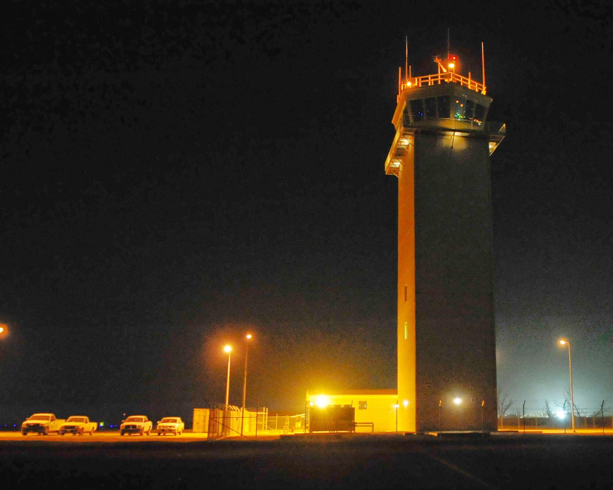 The new air traffic control tower became operational for the first time March 12, 2010, at Ali Base, Iraq. The ATC tower marks the beginning of a new era of modernization. (U.S. Air Force photo/Senior Master Sgt. Elizabeth Gilbert)