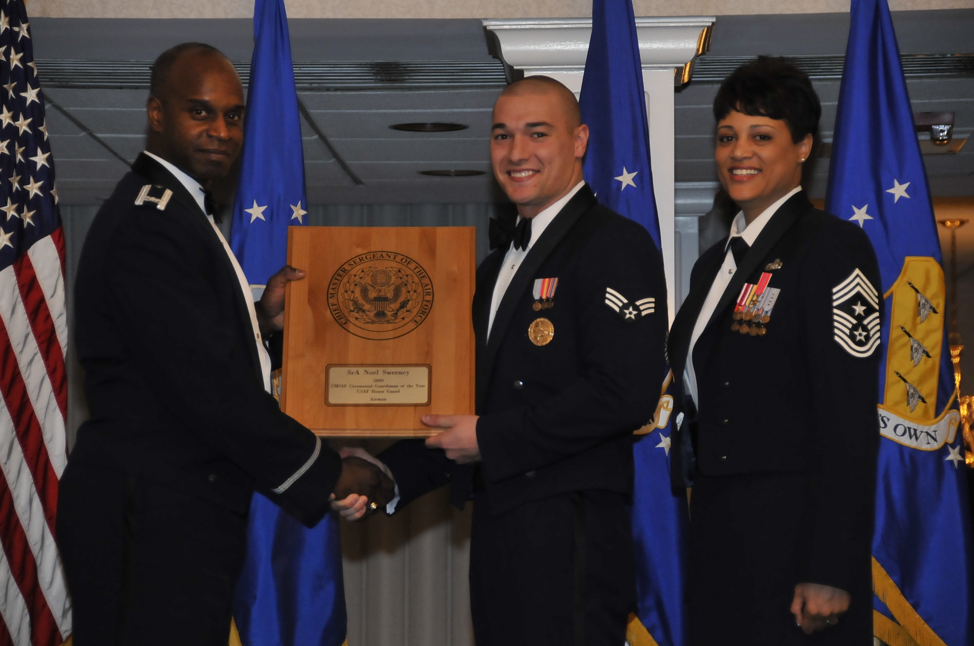 Ceremonial Guardsman of the Year: Senior Airman Noel Sweeney. (U.S. Air Force photo by Senior Airman Marleah Miller)