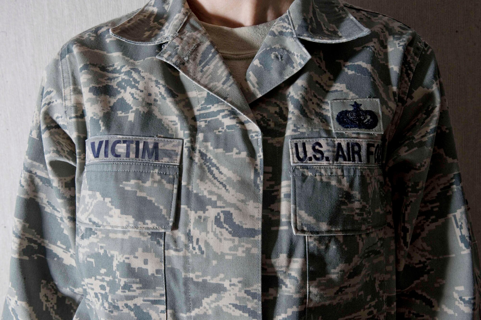 Victims of sexual assault don't wear name tags. (U.S. Air Force photo illustration/Senior Airman Marc I. Lane)
























