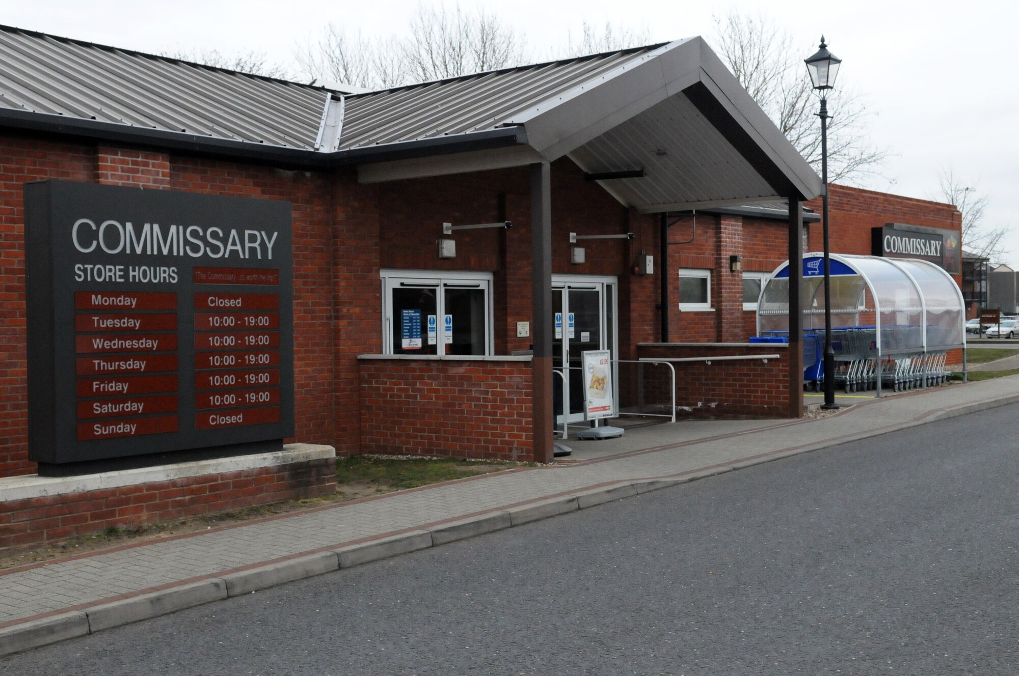 RAF MILDENHALL, England – Beginning April 5, the Mildenhall Commissary will be changing its operating dates to Mondays through Fridays, closed on Saturdays and Sundays. Hours will remain 10 a.m. to 7 p.m. (U.S. Air Force photo/ Staff Sgt. Jerry Fleshman)