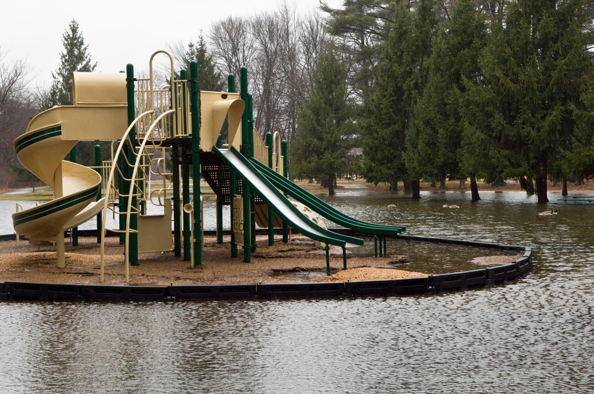 Playground flooding