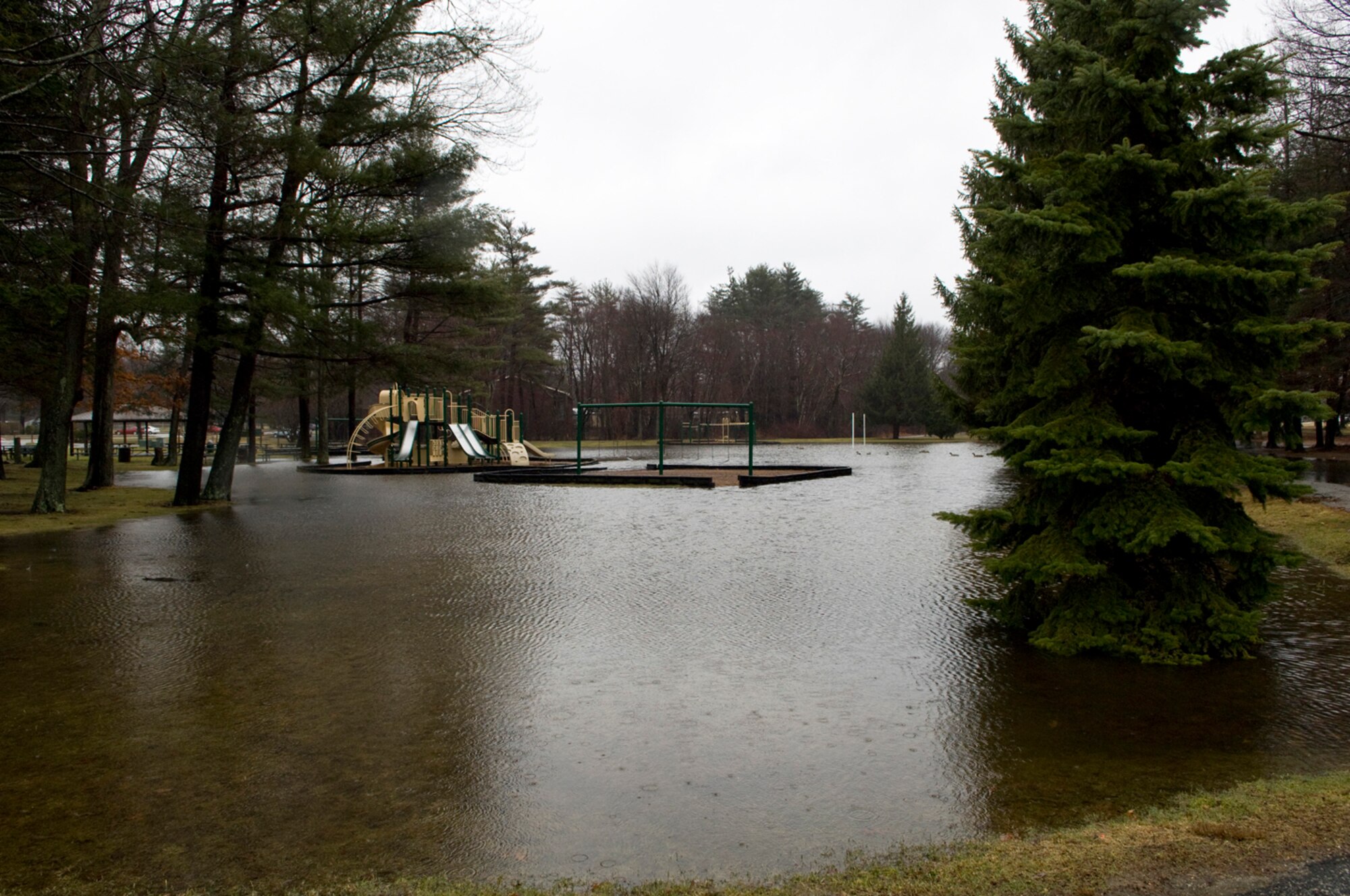 Playground flooding