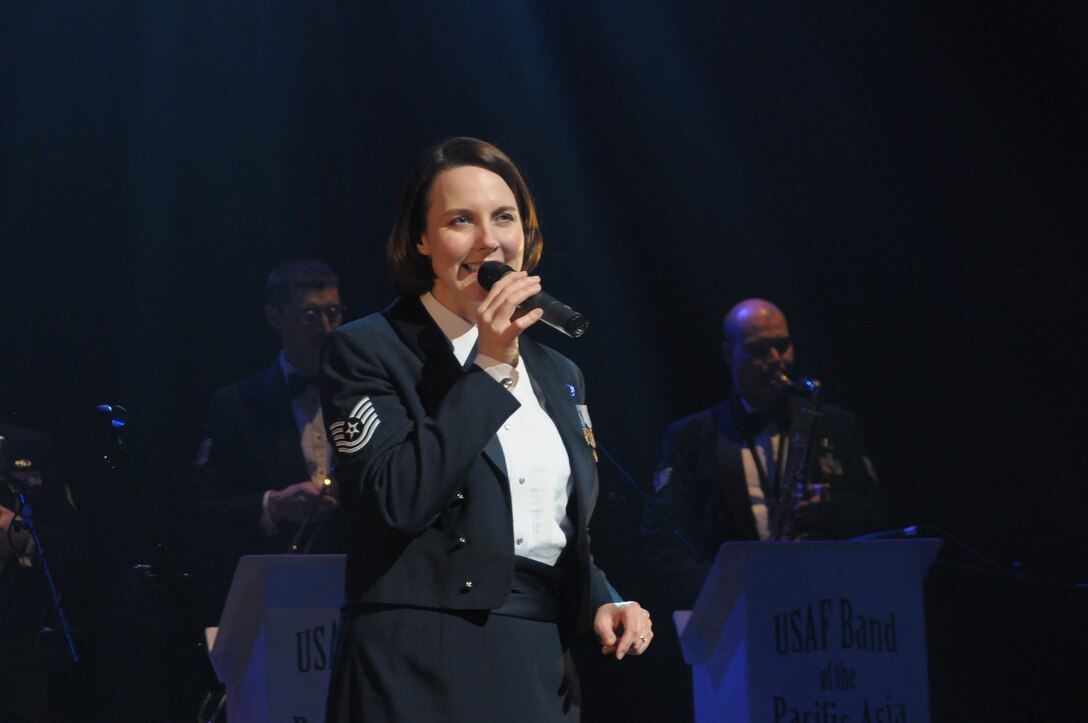 Pacific Trends went on a 10 day road trip to Iwate and Miyagi Prefecture in Japan to perform a “Mega Band” show with members from the USAF Band of the Pacific, Alaska.  The show consisted of rock band with horns for the first half, playing hits from the 60s, 70s, 80s, to include songs from “The Carpenters,” “The Beatles”, and R&B classics, as well as Japanese popular songs.  The inspired crowd danced to the “Twist” and “JB Goode”; all dancers received a copy of Pacific Trends’ latest CD.  These friendship concerts were full of variety, and made a lasting impression on the Japanese public