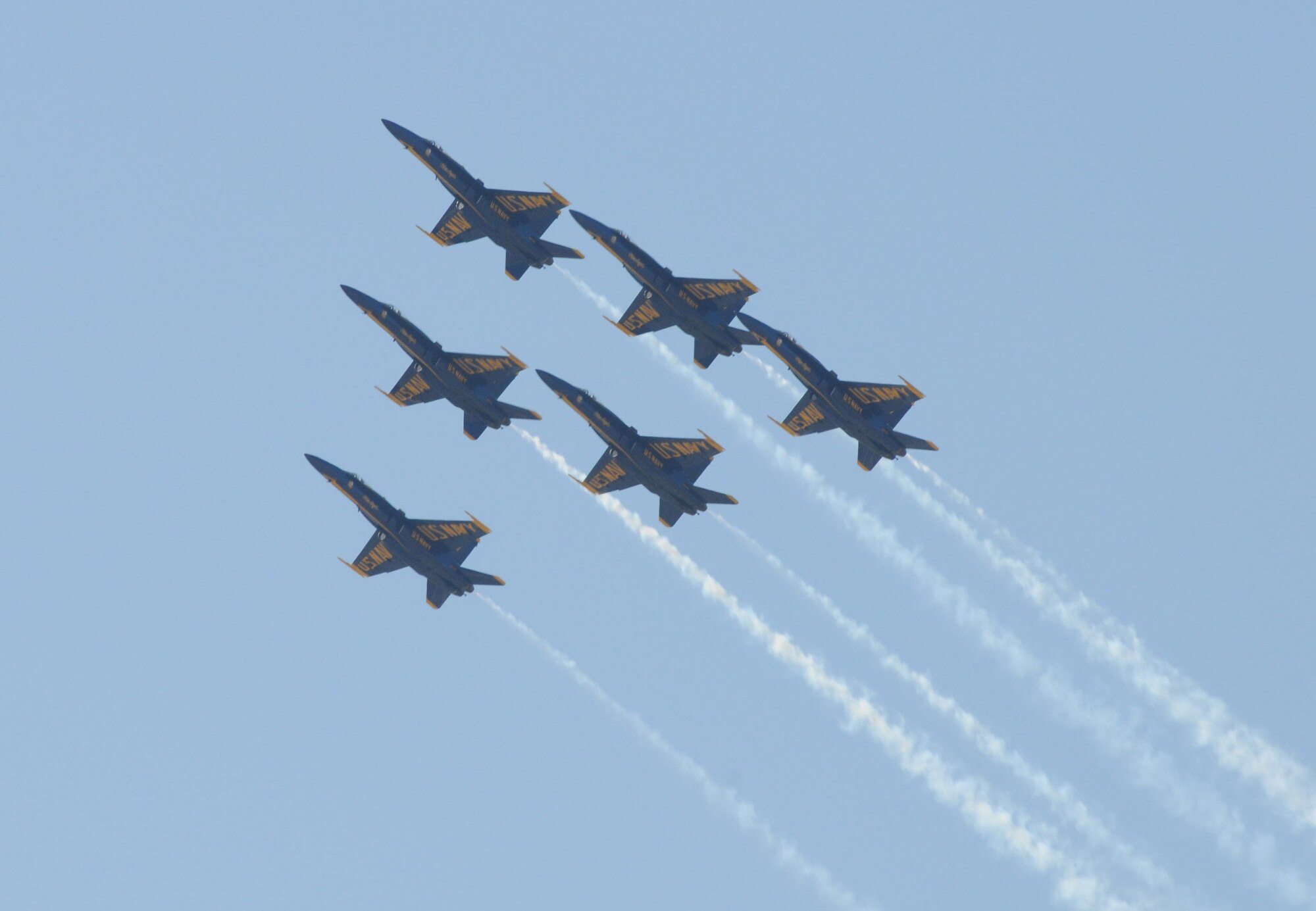 The Blue Angels, the U.S. Navy's flight demonstration team, performed at AirFest, MacDill Air Force Base's annual air show March 20-21, 2010. (U.S. photo by Tech. Sgt. Denise Hauser)