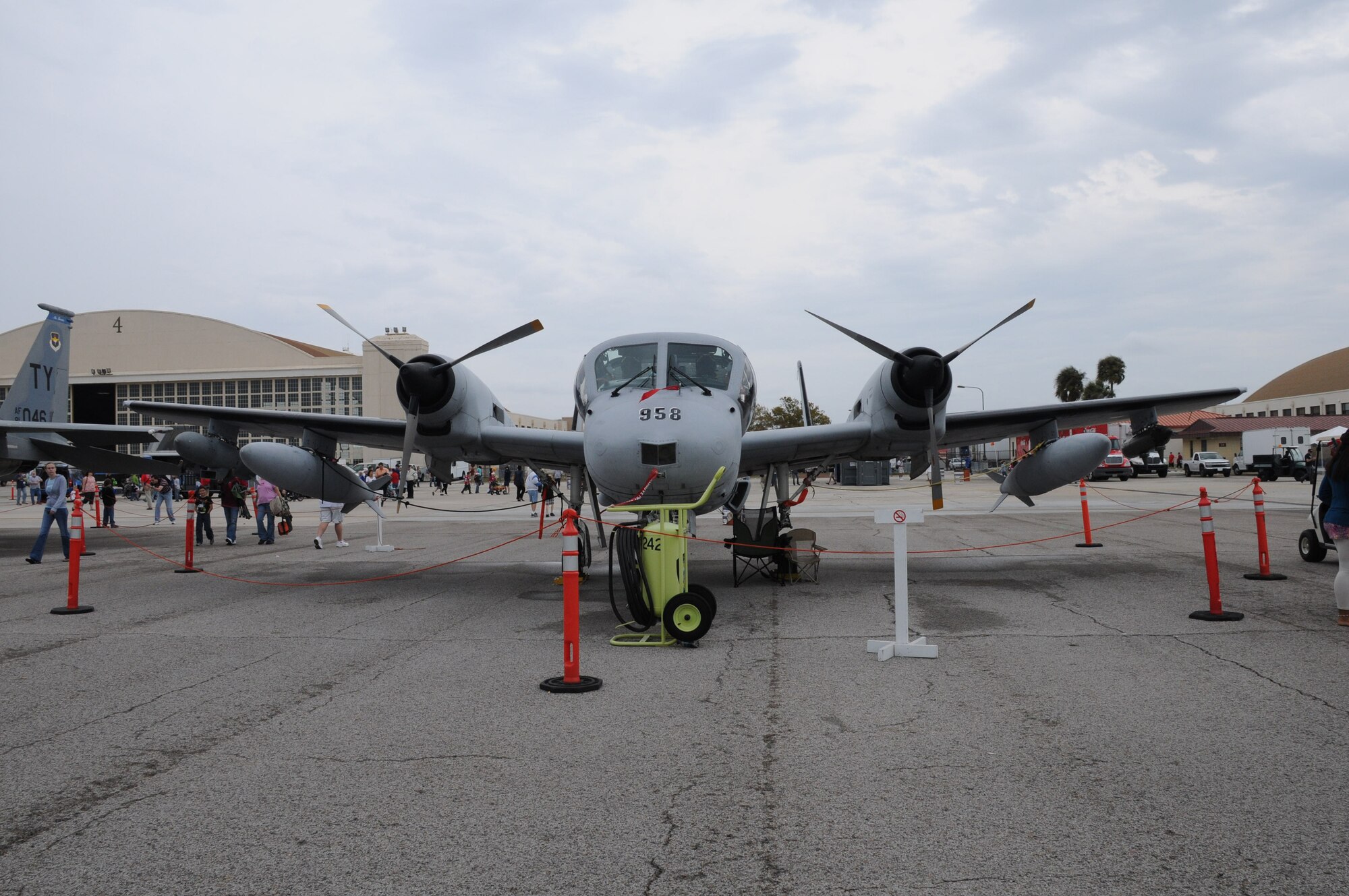 The OV-1 Mohawk aircraft was showcased at Airfest, MacDill Air Force Base's annual air show, March 20-21, 2010. This twin turboprop aircraft is one of only 15 flyable Mohawks worldwide.