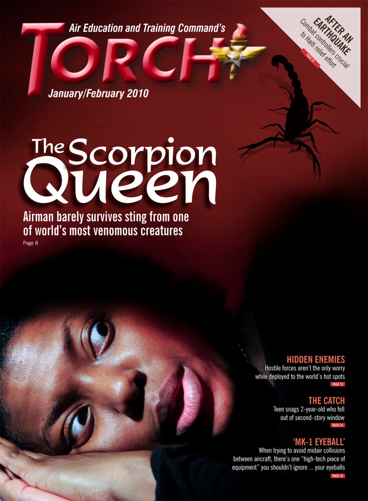 Torch Magazine Cover Jan-Feb 2010 (Photo by Tech. Sgt. Samuel Bendet)