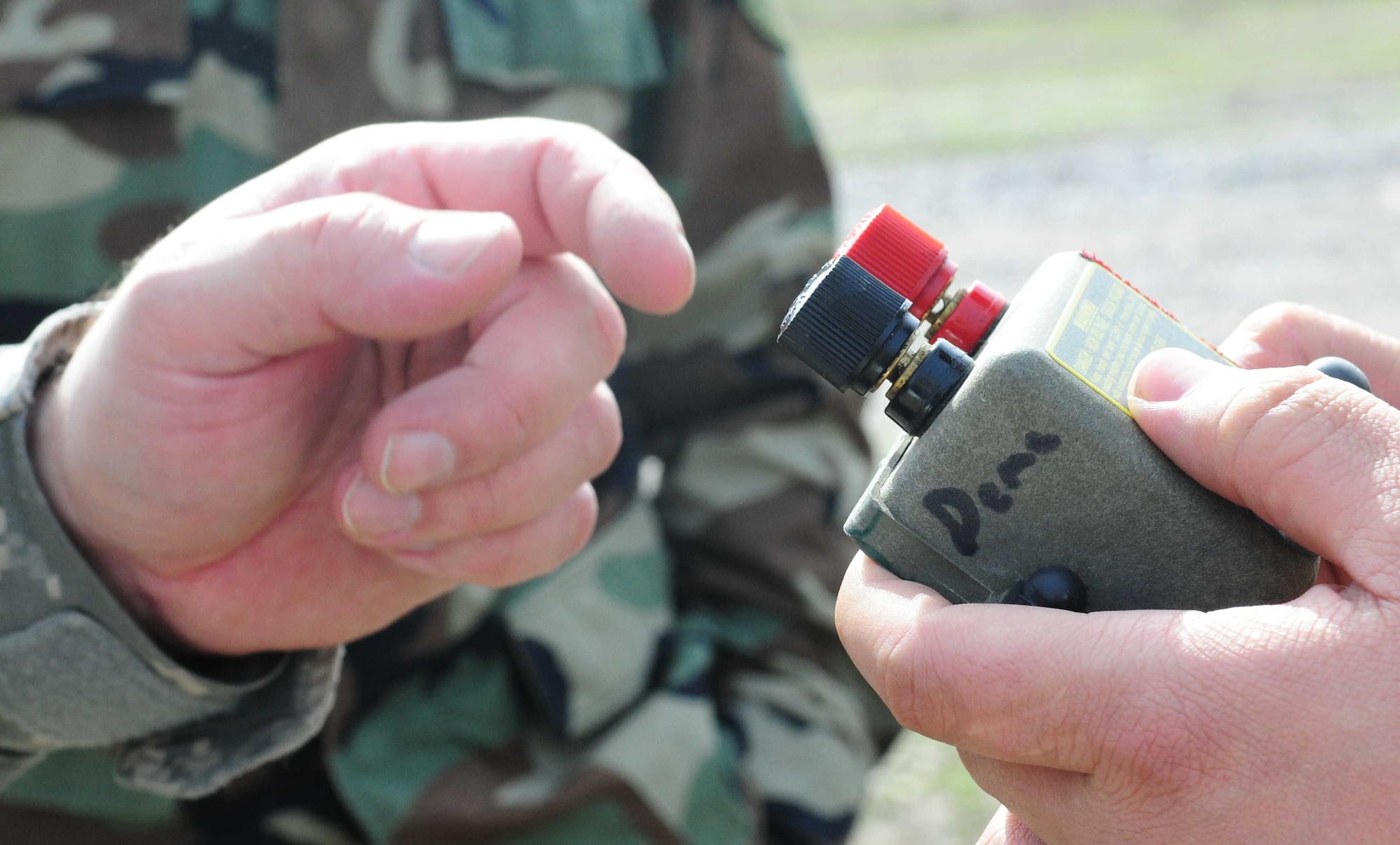 Kyrgyz army explosive ordnance disposal technicians visited the Transit Center at Manas, Kyrgyzstan, March 15 to 19 for a subject matter information exchange with EOD Airmen. (U.S. Air Force photo/Staff Sgt. Carolyn Viss/released)