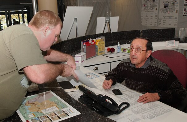 Volunteers help staff the North and South Information counters at David Grant USAF Medical Center Monday through Friday during normal business hours except weekends and federal holidays. (U.S. Air Force photo / SrA Lilliana E Moreno-Miranda)