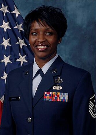 Master Sgt. Angela Powell, 17th Airlift Squadron first sergeant