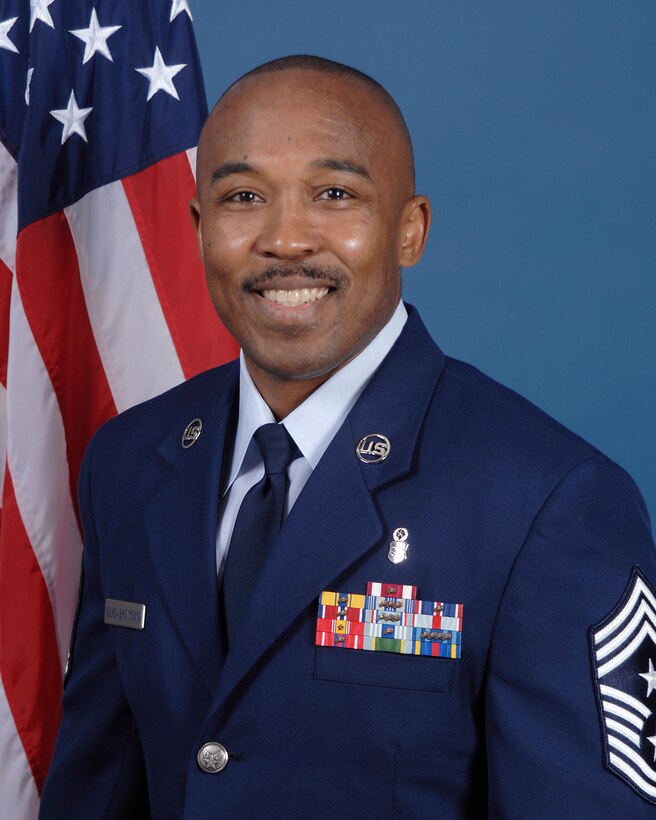 Chief Master Sgt. Phillip Browning assumed the newly authorized 80th Flying Training Wing command chief position March 15. (U.S. Air Force photo courtesy) 