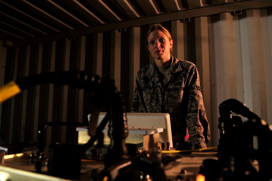 Airmen from the 18th Munitions Squadron build Mark 83 bomb bodies during Beverly High 10-02 at Kadena Air Base, Japan, March 24. The 18th Wing is participating in a Local Operational Readiness Exercise March 22-26 to test the readiness of Kadena Airmen. (U.S. Air Force photo/Senior Airman Amanda Grabiec)   