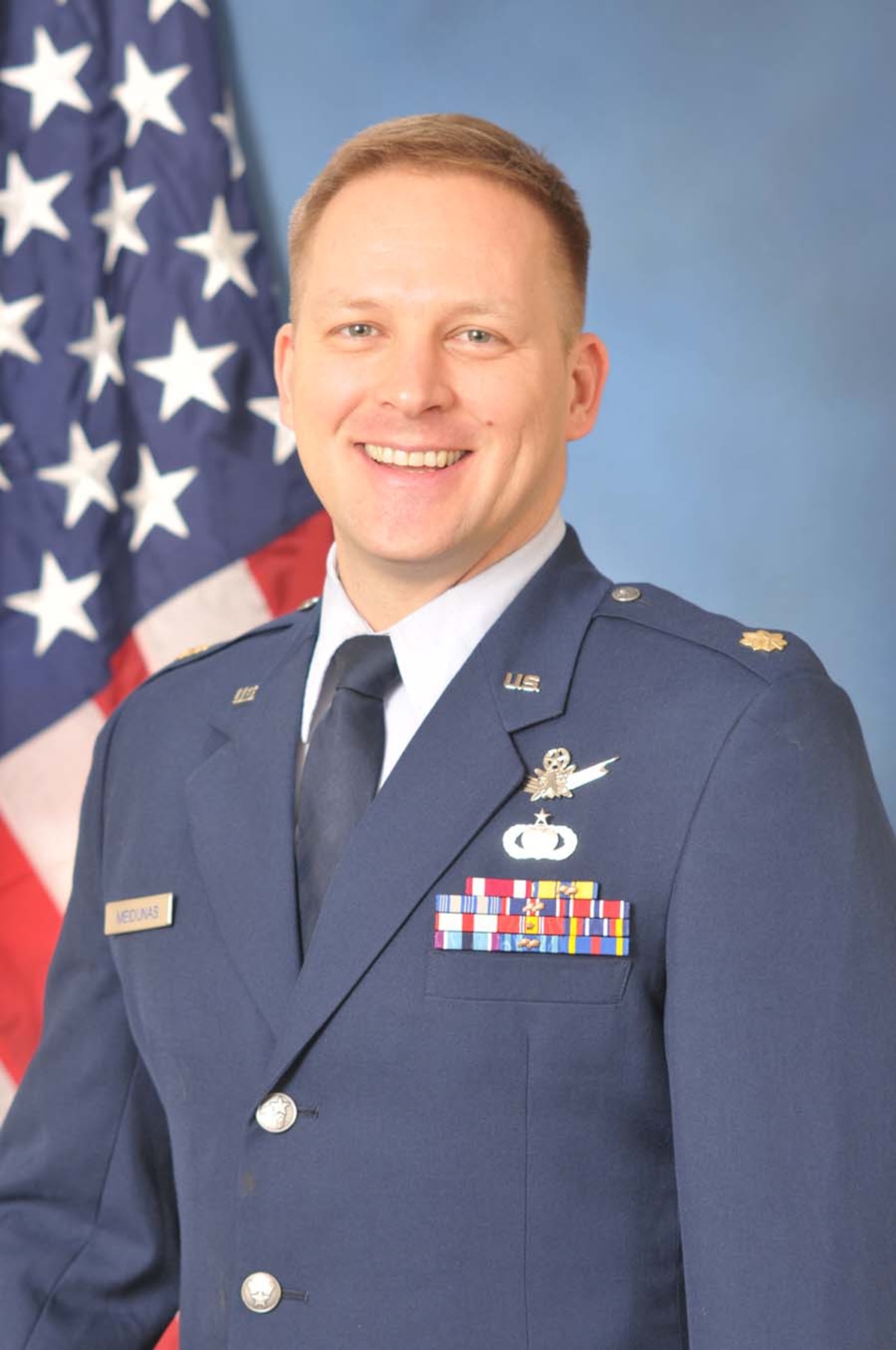 Maj. Eduardo Meidunas from the Headquarters Air Force Operational Test and Evaluation Center's Commanders Action Group at Kirtland AFB, N.M., is the 2009 AFOTEC Field Grade Officer of the Year.