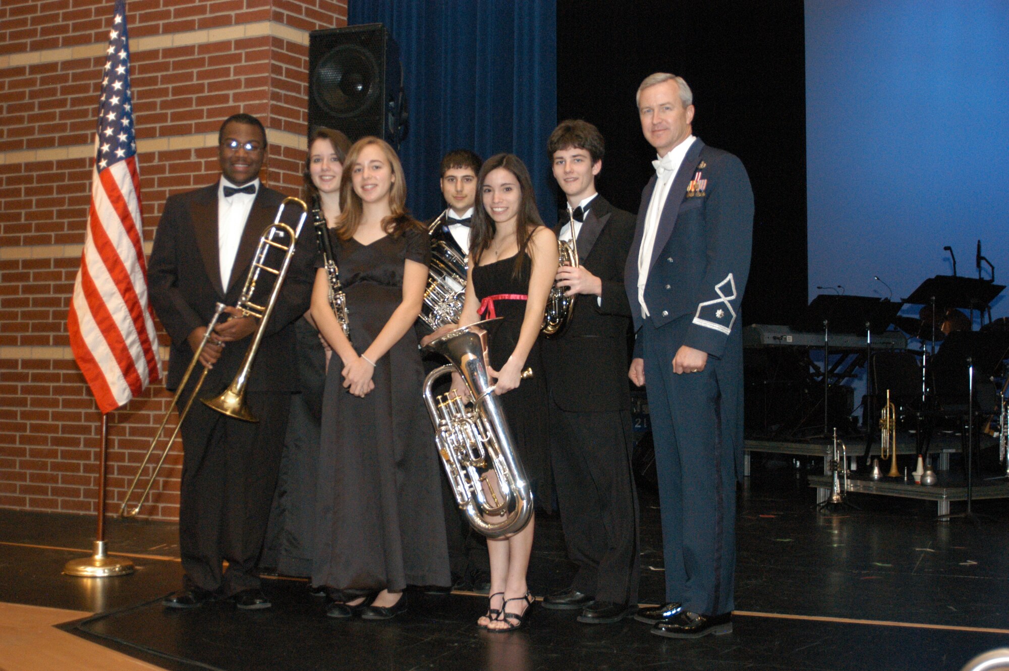 Students from McKinney, TX and Lt Col Lang