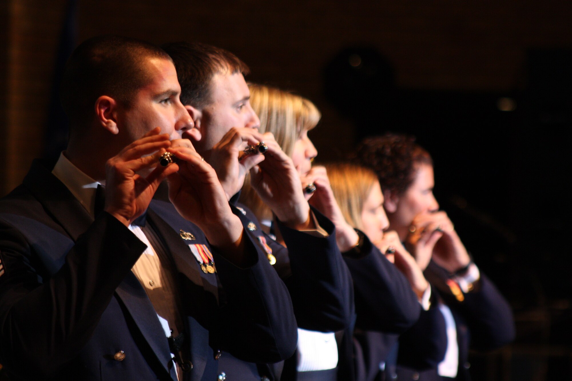 The USAF Academy Band's piccolos perform "The Stars and Stripes Forever"