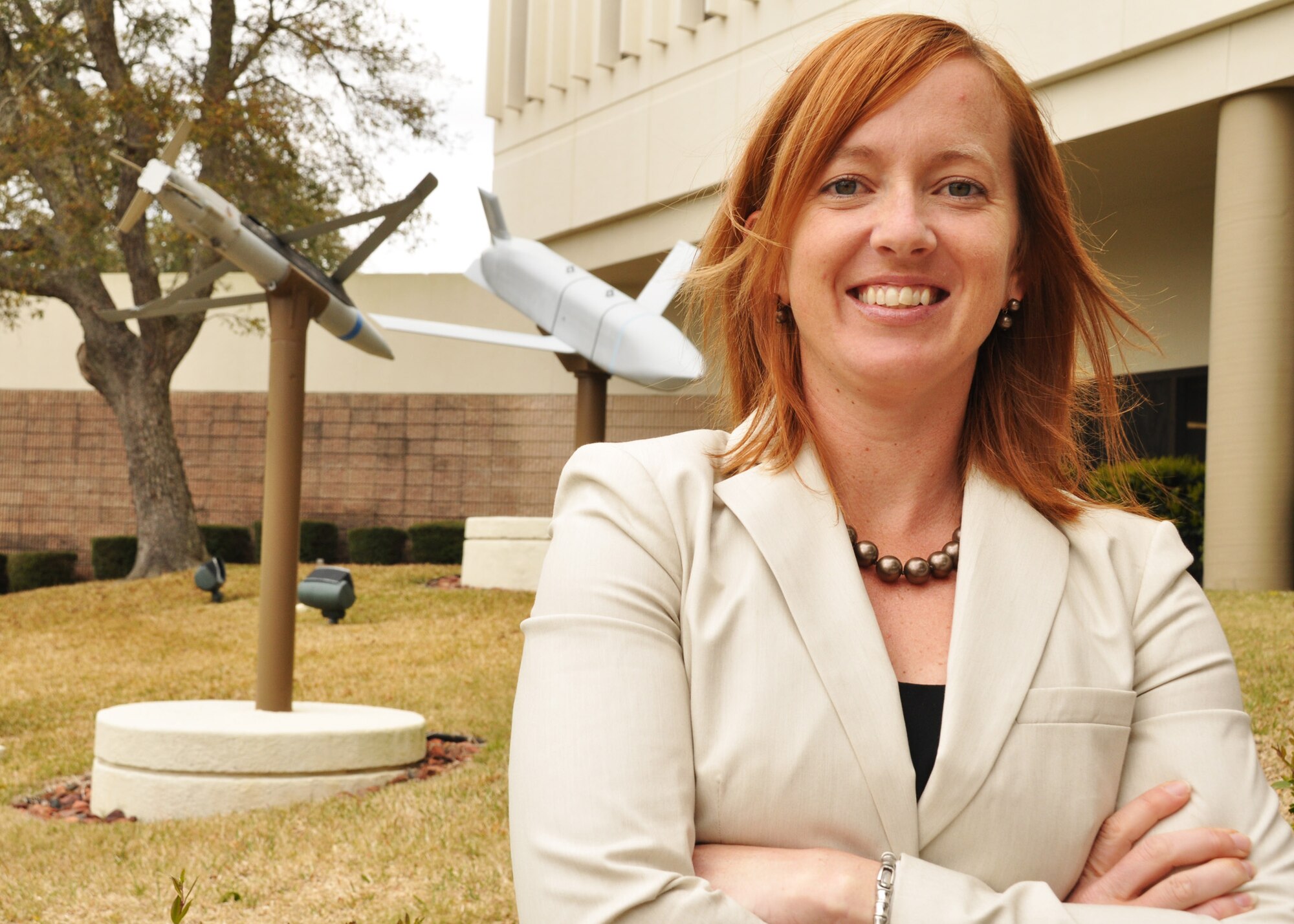 Congratulations to Dana Alexander, Air Armament Center, on being chosen as the Air Force's Outstanding Contracting Civilian (GS-12 - above).  According to the nomination package, she directly supported the warfighter awarding 12 contract actions valued at $936 million in support of 46th Test Wing, Air Armament Center and Special Operations Command.  (U.S. Air Force photo/Airman 1st Class Anthony Jennings.)