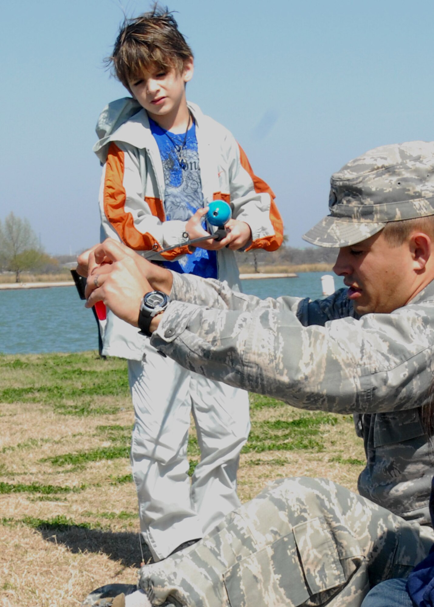 Fishing clinic hooks youth attention > Goodfellow Air Force Base