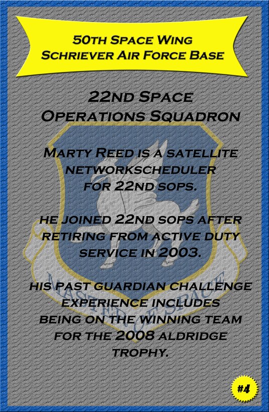 Meet the GC contenders Marty Reed, 22nd SOPS