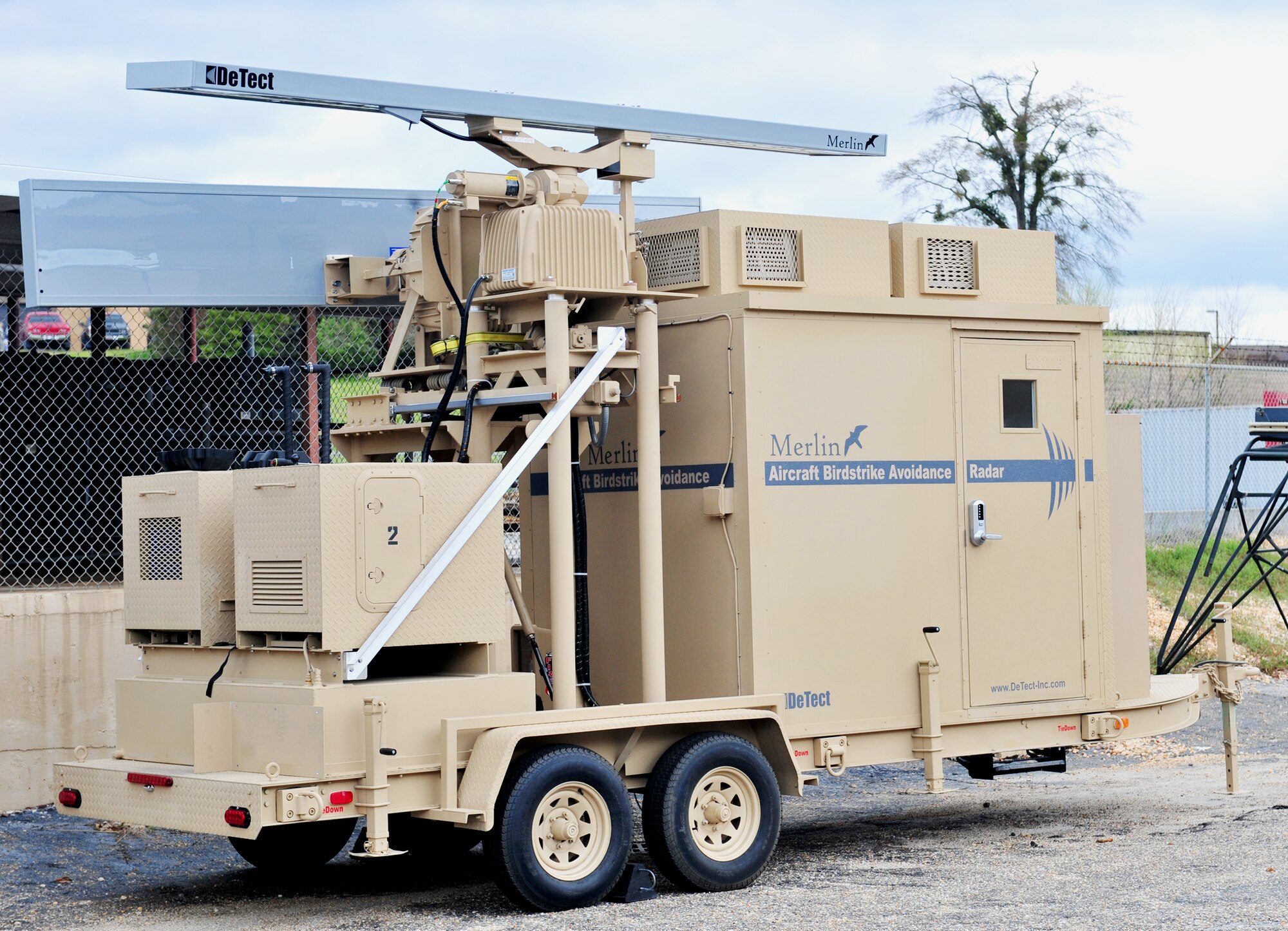A Merlin Aircraft Birdstrike Avoidance Radar System is shown at Shaw Air Force Base, S.C. The MABARS is currently being delivered to Bagram Airfield, Afghanistan. (Courtesy photo)