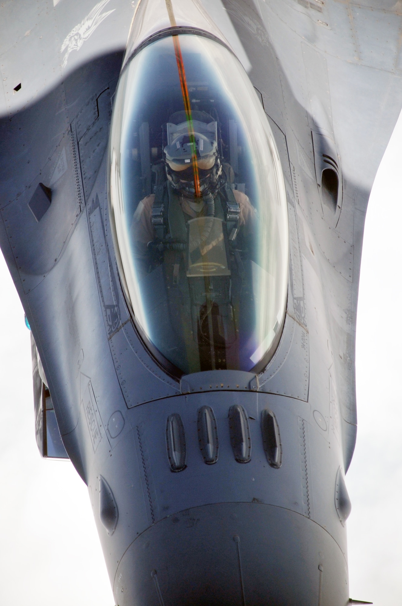 A U.S. Air Force F-16 Fighting Falcon is refueled by a KC-10 Extender from the 908th Expeditionary Air Refueling Squadron during an air refueling mission in the U.S. Central Command area of responsibility on April 24, 2010. In the first three months of 2010, Airmen supporting the KC-10 deployed air refueling in the U.S. Central Command area of responsibility flew more than 1,000 sorties offl-loading more than 108 million pounds of fuel to more than 6,600 aircraft in support of combat operations. The 908th EARS, as part of the 380th Air Expeditionary Wing, supports operations Iraqi Freedom and Enduring Freedom and the Combined Joint Task Force-Horn of Africa. (U.S. Air Force Photo/Master Sgt. Scott T. Sturkol/Released)