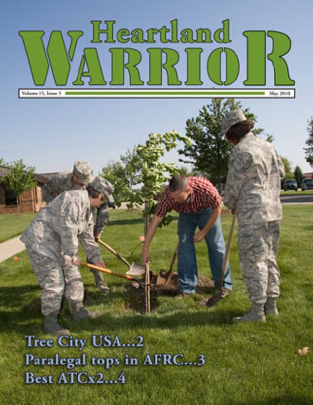 GRISSOM AIR RESERVE BASE, Ind., -- The Heartland Warrior is Grissom's official E-Paper. The May 2010 issue contained six pages of news, stories and photos. (U.S. Air Force photo) 