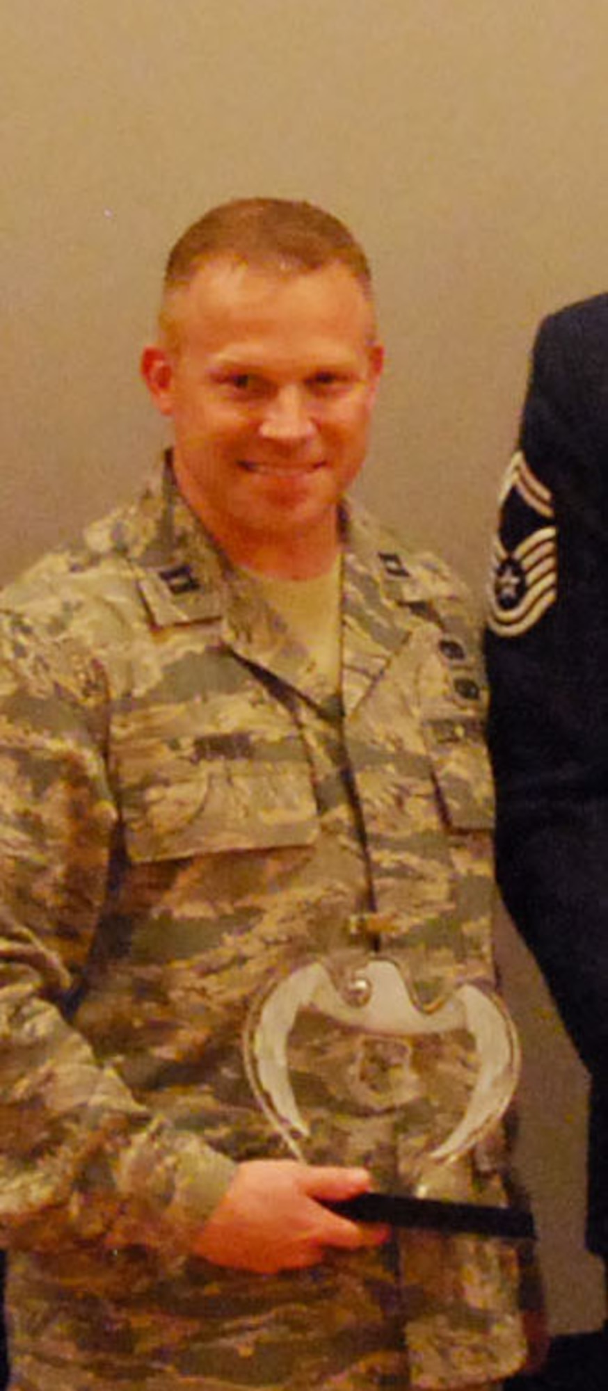 Capt. Carl Jones, maintenance officer with the 507th Maintenance Group, is the Company Grade Officer of the Quarter. Jones was hand-picked as the lead maintenance officer for a 61-man team deployed for an AEF at Andersen AFB, Guam. He oversaw the forward deployments of aircraft and personnel to five operational locations with 100 percent success. The mission capable results rate was over 90 percent and an unprecedented 99 percent sortie efficiency rate for the duration of the deployment. He completed five Defense Acquisition University Logistics and Management Courses this quarter, despite the deployment. Jones achieved Advanced Open Water Scuba certification in pursuit of instructor qualification to teach locally.