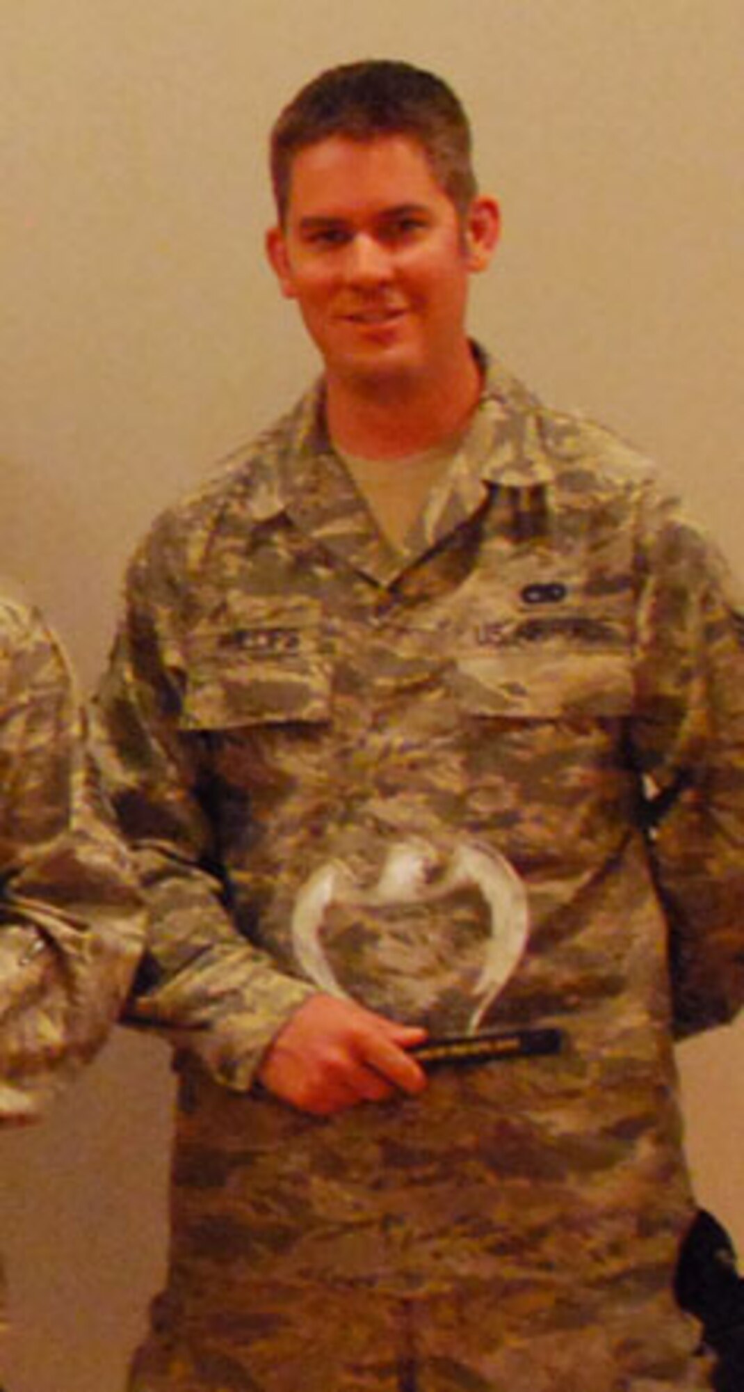 Airman of the Quarter is Senior Airman Paul Phillips, air transportation specialist with the 72nd Aerial Port Squadron. "Airman Phillips is a true transporter," said Maj. William Young, 72nd Aerial Port Squadron commander. He served as a load transportation chief/material handling equipment operator and provided air lifeline to 3 million Haitains with 150 high-visibility relief missions. He's a 5-Star Senior Airman ... hand-picked to work ground operations support for Chairman of the Joint Chiefs of Staff aircraft and provided personal tours to military leadership. Phillips is also a dedicated Airman; he was recognized by the deployed team chief for completing Airman Leadership School while pulling 12-hours shifts in Haiti. Serving as a youth mentor, Phillips guided/taught life skills to 21 troubled teens and provided for 17 kids to attend cheer/sports camps and developed a successful mentoring program for local area middle school at-risk youth.