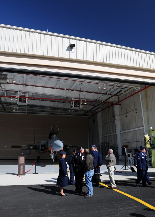 On a brilliant spring afternoon, the 104th Fighter Wing officially took over duties associated with the Air Sovereignty Alert mission in a ribbon cutting ceremony held at Barnes ANGB.  This historic event that took place on April 10, 2010 marks the opening of the Air Sovereignty Alert facility, renovated fire station and up- graded storage facility. 