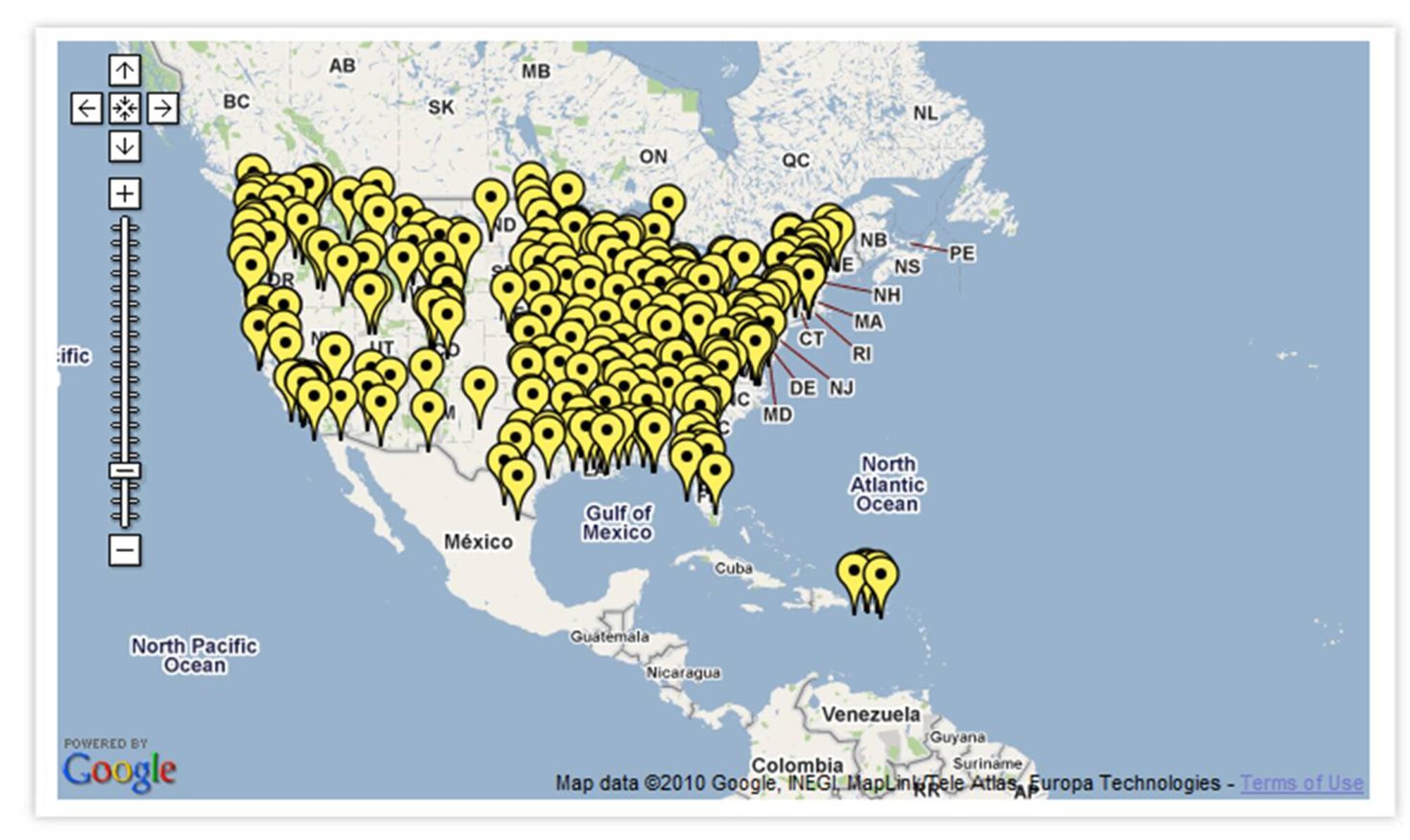 The above map  shows all the current Yellow Ribbon events scheduled throughout the country. The Yellow Ribbon Reintegration Program's mission is to provide information, services, referrals, and proactive outreach opportunities to National Guard and Reserve members and their families throughout a deployment cycle – before, during and after a deployment. For more information, contact Senior Mast Sgt. Ed Pankey at 963-8614 or visit http://www.jointservicessupport.org.