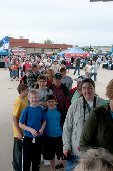 The 139th Airlift Wing hosts the Sound of Speed Air Show on the base in St. Joseph, Mo., Friday, April 30, 2010.  The star of the Air Show is the Navy's Blue Angels.  (Photo by Airman 1st Class Kelsey Stuart/Released)