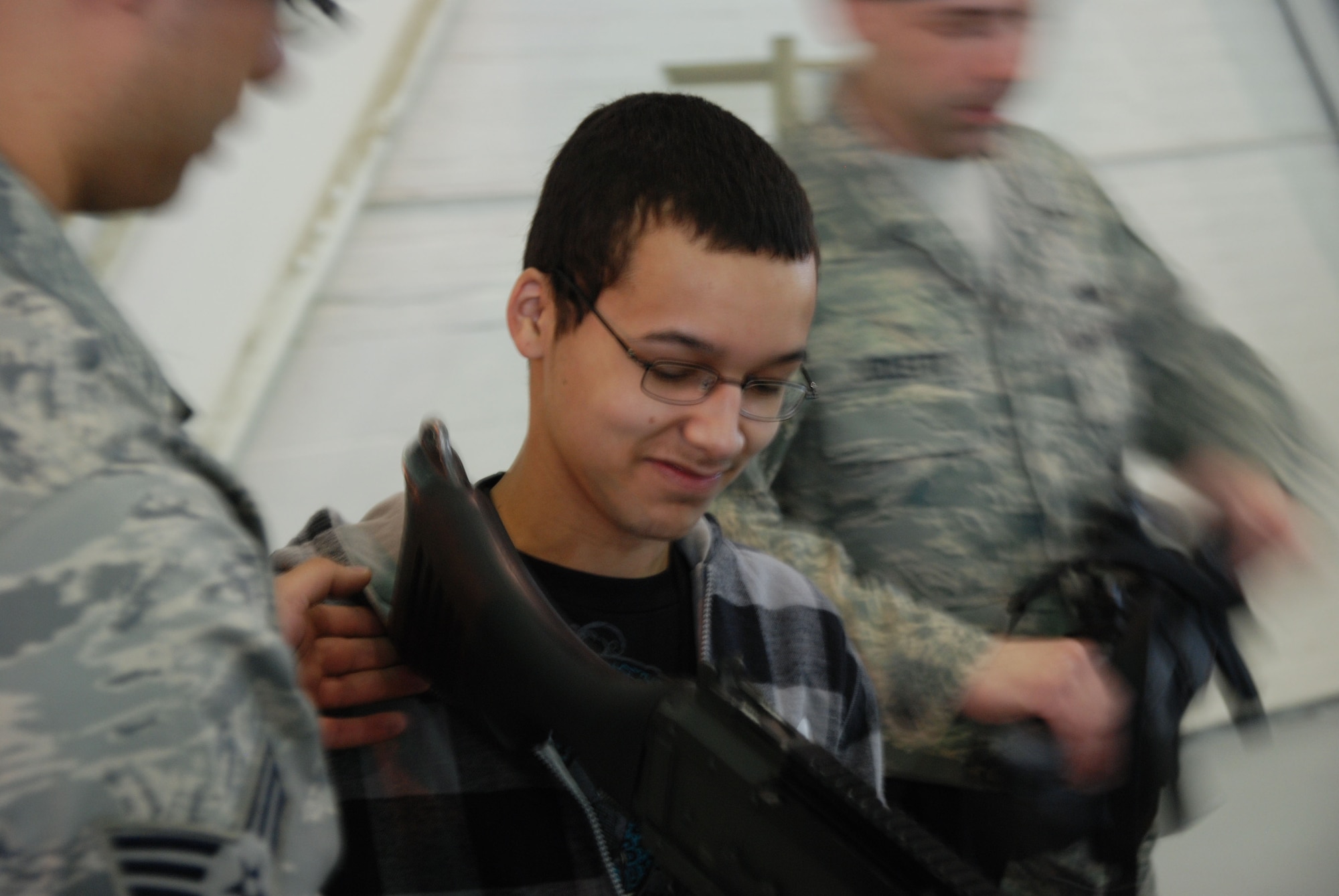 More than 90 area high school students learned about Air Force careers during Westover's Third Annual symposium. (US Air Force photo/Tech. Sgt. Brian Boynton)