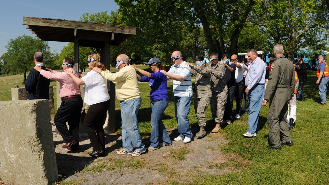 McGHEE TYSON AIR NATIONAL GUARD BASE, Tenn. -- Military and civic leaders from eleven northeastern states participate in the National Guard Bureau sponsored Business and Industry Days event at The I.G. Brown Air National Guard Training and Education Center here, April 29, 2010. The three-day event is designed to give business and industry leaders a better understanding of the responsibilities of citizen Airmen. (U.S. Air Force photo by Master Sgt. Kurt Skoglund/Released)