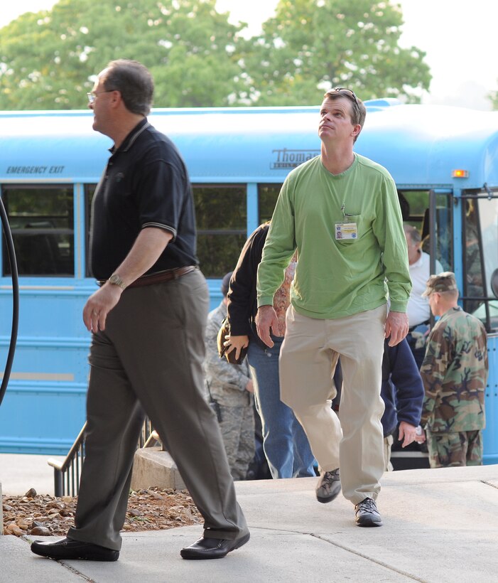 McGHEE TYSON AIR NATIONAL GUARD BASE, Tenn. -- Military and civic leaders from eleven northeastern states participate in the National Guard Bureau sponsored Business and Industry Days event at The I.G. Brown Air National Guard Training and Education Center here, April 29, 2010. The three-day event is designed to give business and industry leaders a better understanding of the responsibilities of citizen Airmen. (U.S. Air Force photo by Master Sgt. Kurt Skoglund/Released)