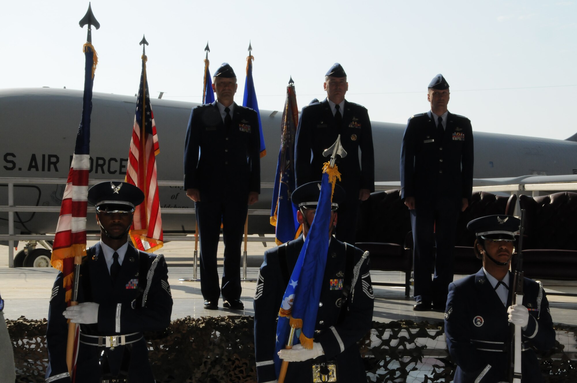 916th Air Refueling Wing Change of Command ceremony on May 1, 2010. (USAF photo by TSgt. Scotty Sweatt, 916ARW/PA)