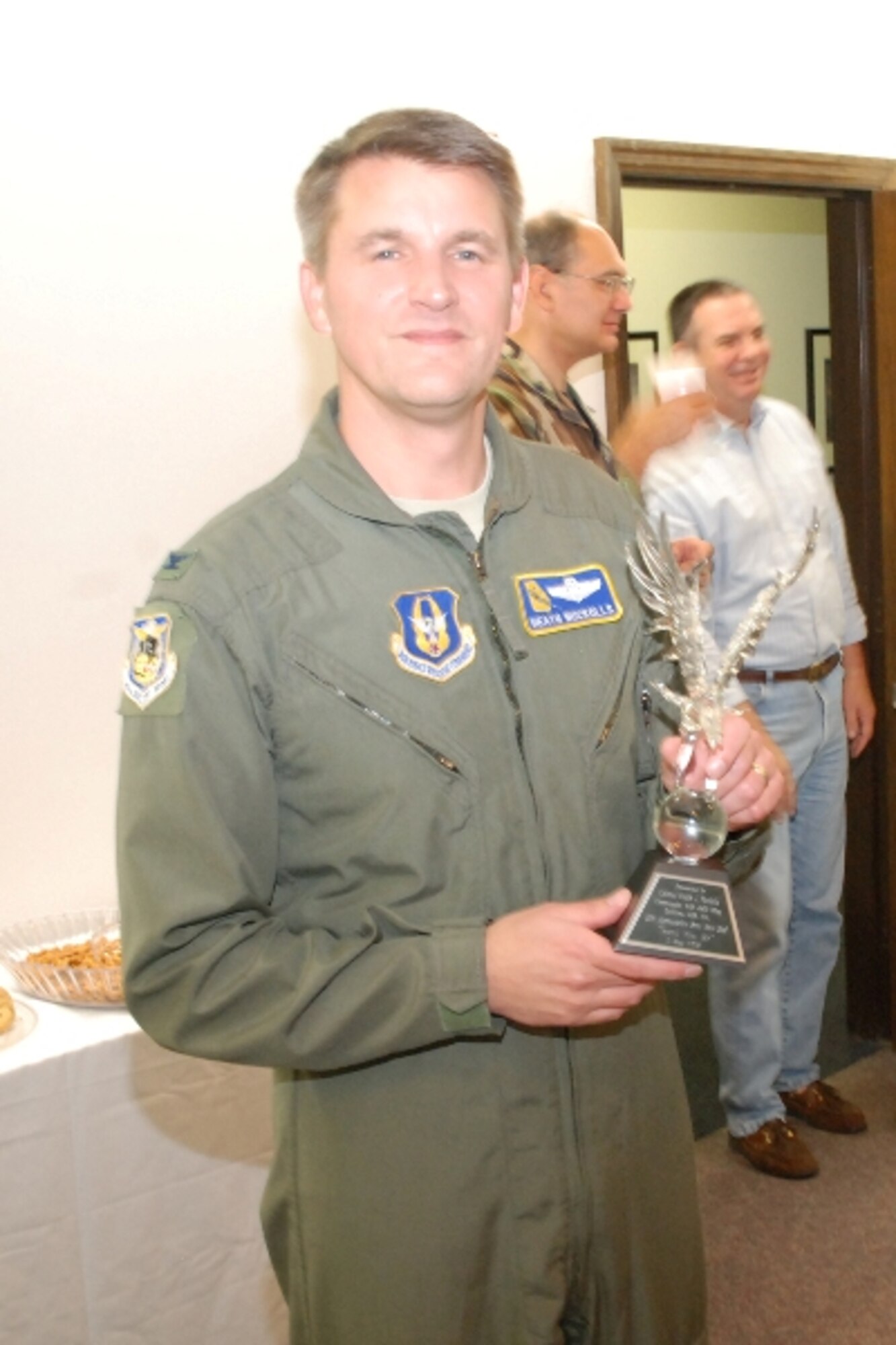 Col. Heath Nuckolls at farewell reception.