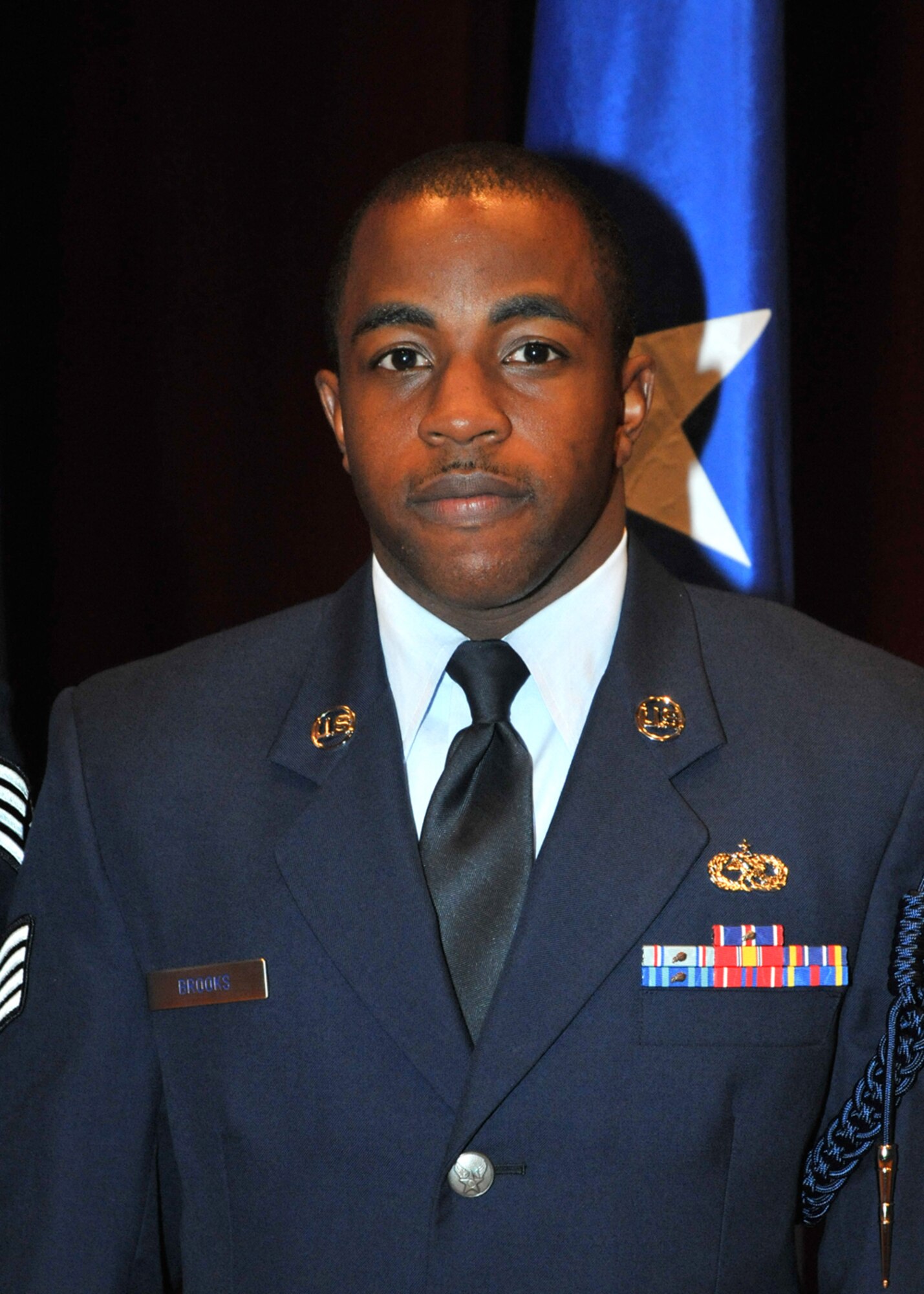 Staff Sgt. Reginald Brooks, 338th Training Squadron, earned CCAF degrees in education and training management and avionics systems technology.  He’s pursuing a bachelor’s degree in social and criminal justice from Ashford University.  (U.S. Air Force photo by Adam Bond)
