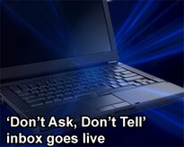A new online inbox that enables service members and their families to comment anonymously about the impact of a possible repeal of the "Don't Ask, Don't Tell" law has gone live. 
