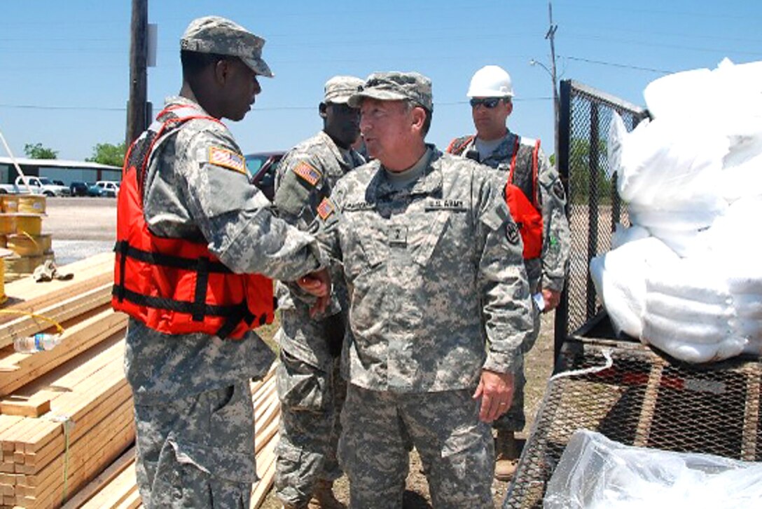 U.S. Army Maj. Gen. C. Landreneau, adjutant general of the Louisiana National Guard