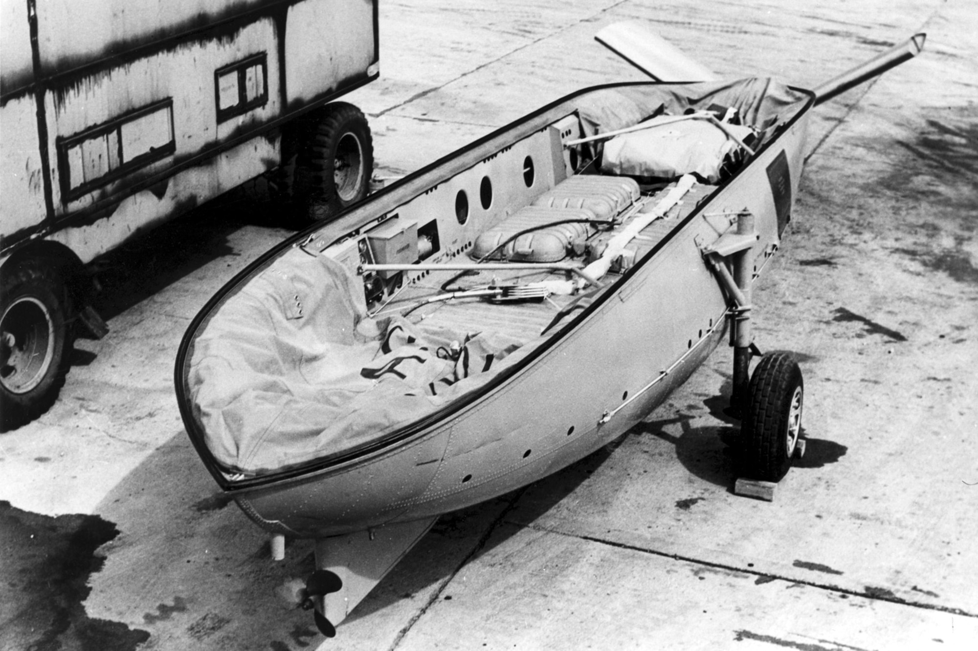 A-3 lifeboat. (U.S. Air Force photo)
