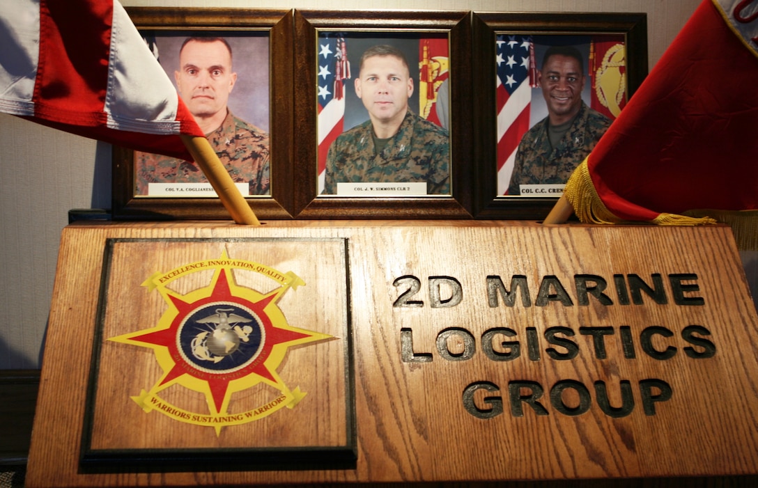 Col. Vincent A. Coglianese (right), the commanding officer of Combat Logistics Regiment 27, 2nd Marine Logistics Group; Col. John W. Simmons (middle), the commanding officer of Combat Logistics Regiment 2; and Col. Craig C. Crenshaw (right), the commanding officer of Combat Logistics Regiment 25, were selected for promotion to the rank of brigadier general for fiscal year 2011.  Out of 11 selected colonels, three are regimental commanders within the 2nd MLG. (U.S. Marine Corps photo illustration by Cpl. Melissa A. Latty)