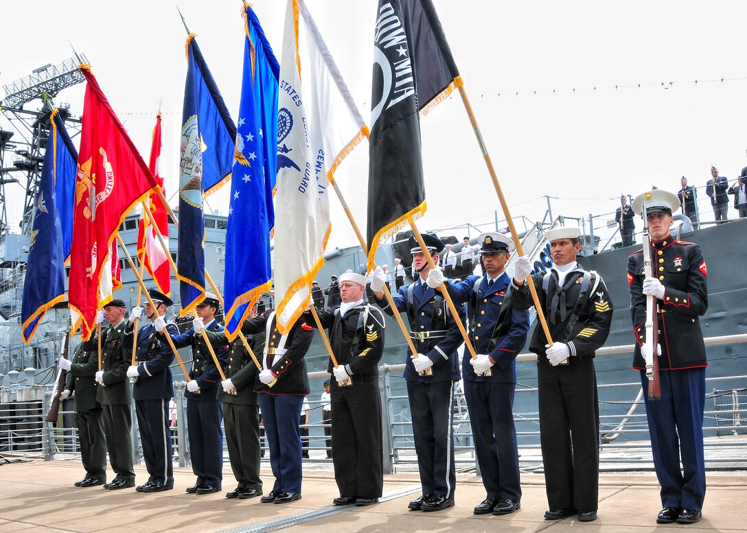 The 50th Anniversary of the Western New York Armed Forces Week, Sunday May 2, 2010,  Buffalo and Erie County Naval and Military Park, Buffalo NY. The opening day ceremony began a week of recognition, saluting veterans past and present. (U.S. Air Force photo by Staff Sgt. Joseph McKee)