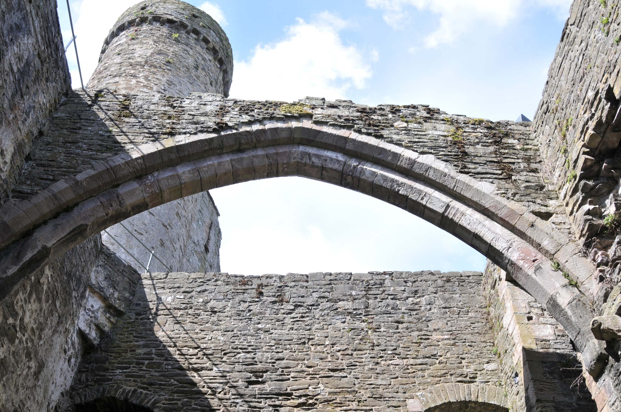 SNOWDONIA, Wales – Rising three distinct interior terraces with a central archway over the great hall, Conwy Castle, Wales, is a spectacle to see. The castle is roughly a five-hour drive from Suffolk RAF bases. (U.S. Air Force photo/ Tech. Sgt. Kevin Wallace)