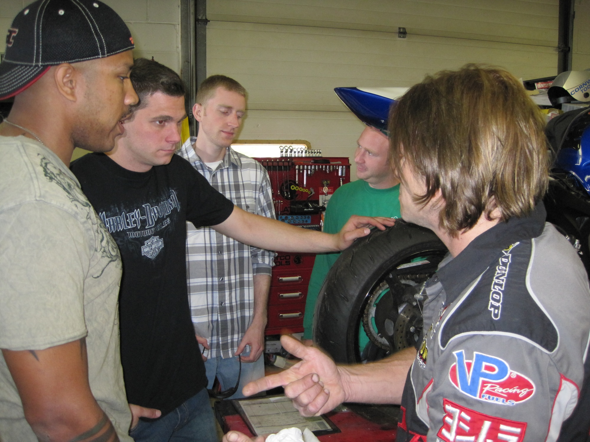 436th Aircraft Maintenance Squadron motorcycle riders participate in a Training Day Ride May 7.                      