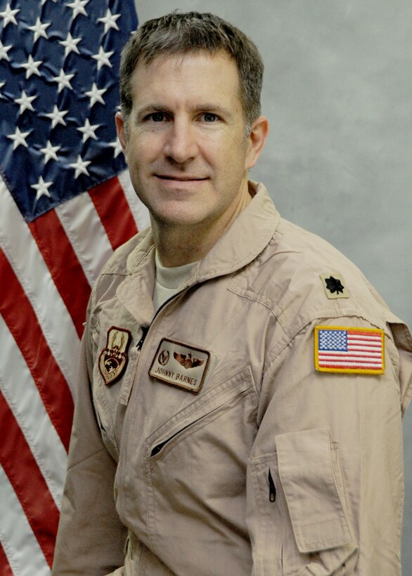 Lt. Col. Johnny Barnes, 908th Expeditionary Air Refueling Squadron commander, at an undisclosed base in Southwest Asia (U.S. Air Force Photo/Senior Airman Jenifer H. Calhoun)