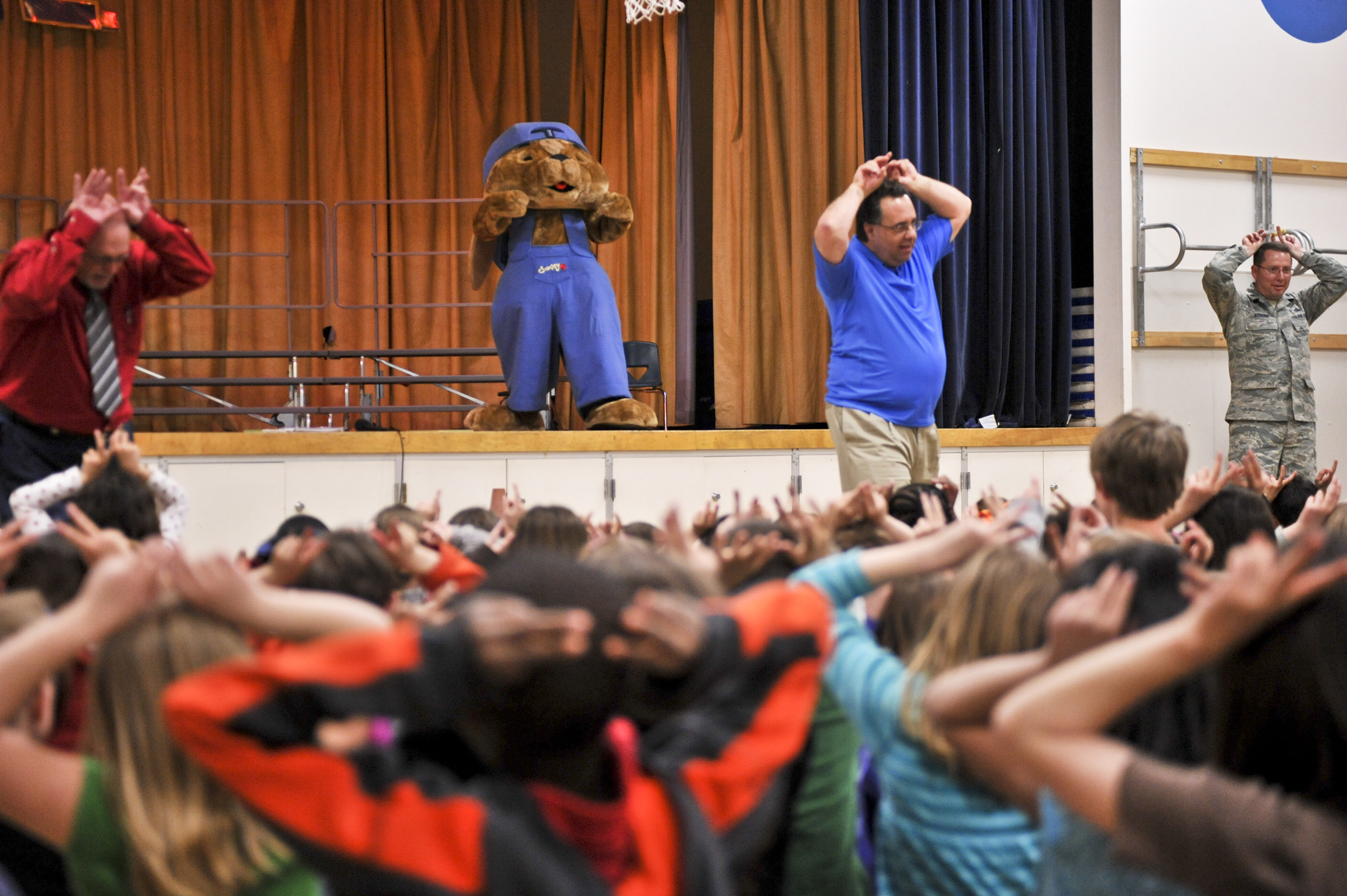 Sammy the Rabbit visits Elmendorf