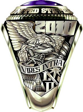 The class ring for the Air Force Academy's Class of 2010. (U.S. Air Force image)