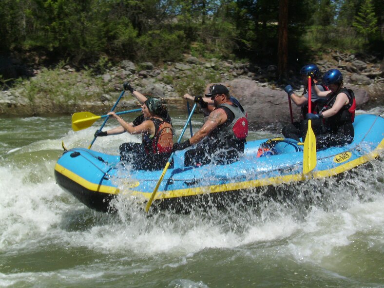 A big part of the Outdoor Recreation summer program is whitewater rafting. ODR is planning to take rafters on the Blackfoot and Clark Fork rivers, as well as the Lochsa and Gallatin this year. (U.S. Air Force courtesy photo))