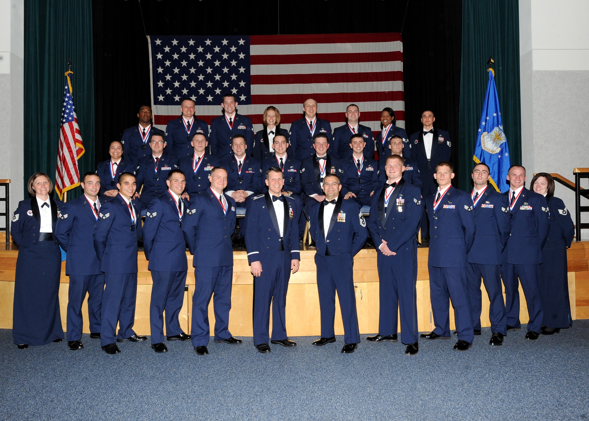 Congratulations to the following Airmen who graduated here, May 6 from the Chief Master Sgt. Thomas N. Barnes Airmen Leadership School. (U.S. Air Force photo/Airman 1st Class Andrea Salazar)
