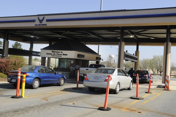 Traffic will be significantly impacted during the upcoming closure of the Russell Parkway Gate. U. S. Air Force file photo by Sue Sapp