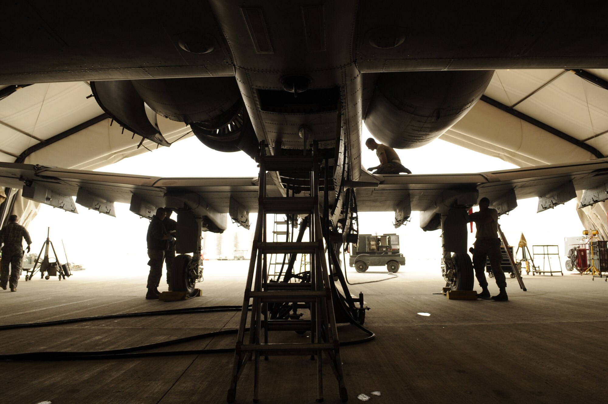 Airmen from the 104th Expeditionary Fighter Squadron, Air National Guard, Baltimore, Md., and 188th Wing, Fort Smith, Ark., will work and maintain the A-10 Thunderbolt II for the next 120 days.  (U.S. Air Force photo by Senior Airman Nancy Hooks/Released)