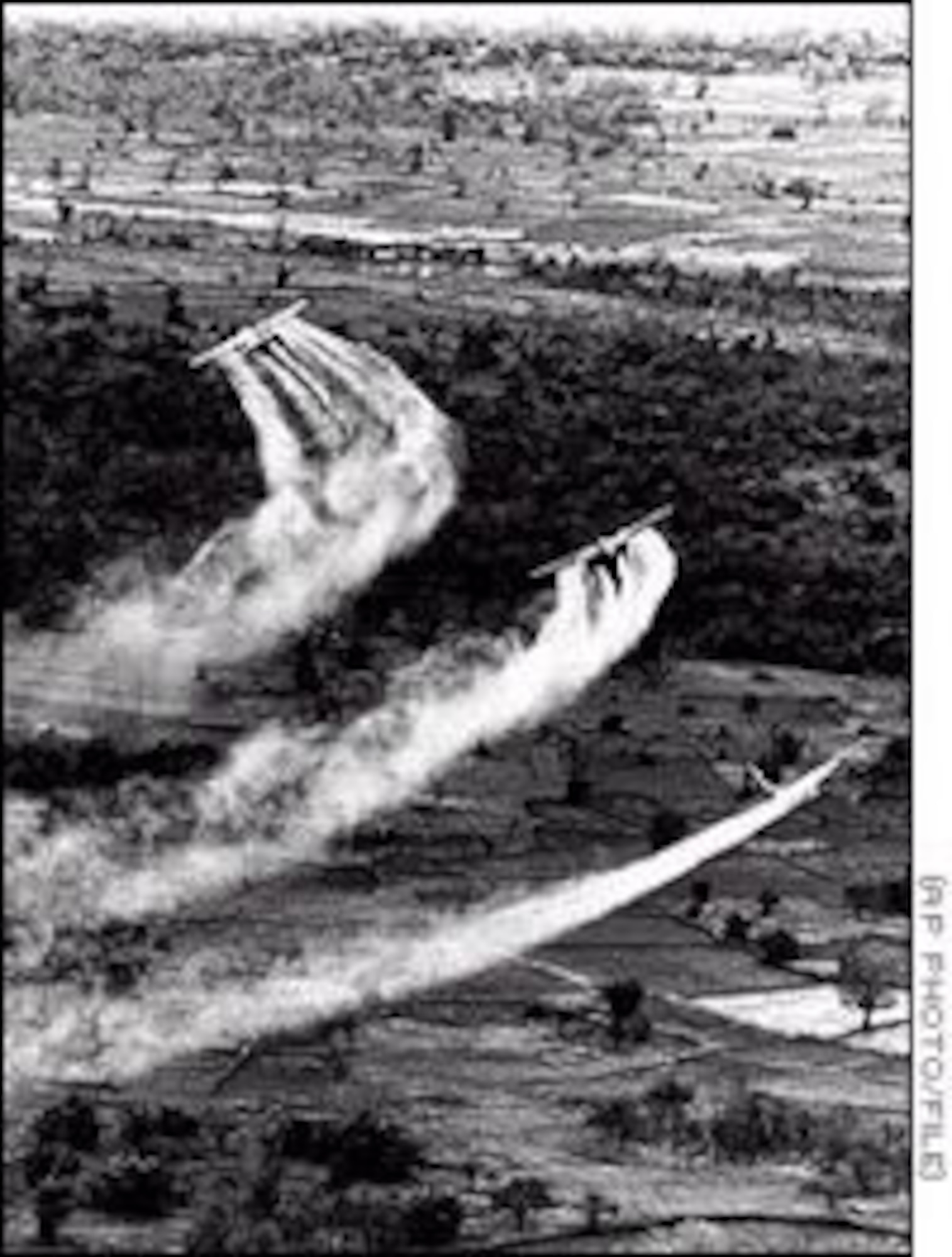 USAF aircraft spray herbicides in Vietnam